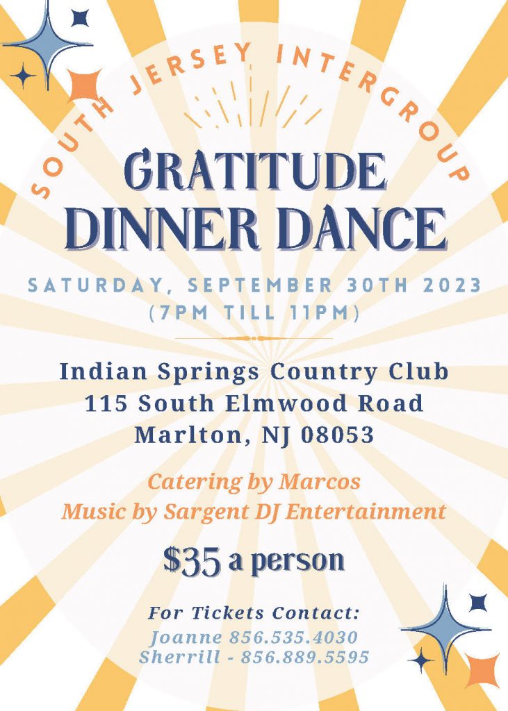 Gratitude Dinner Dance Flyer